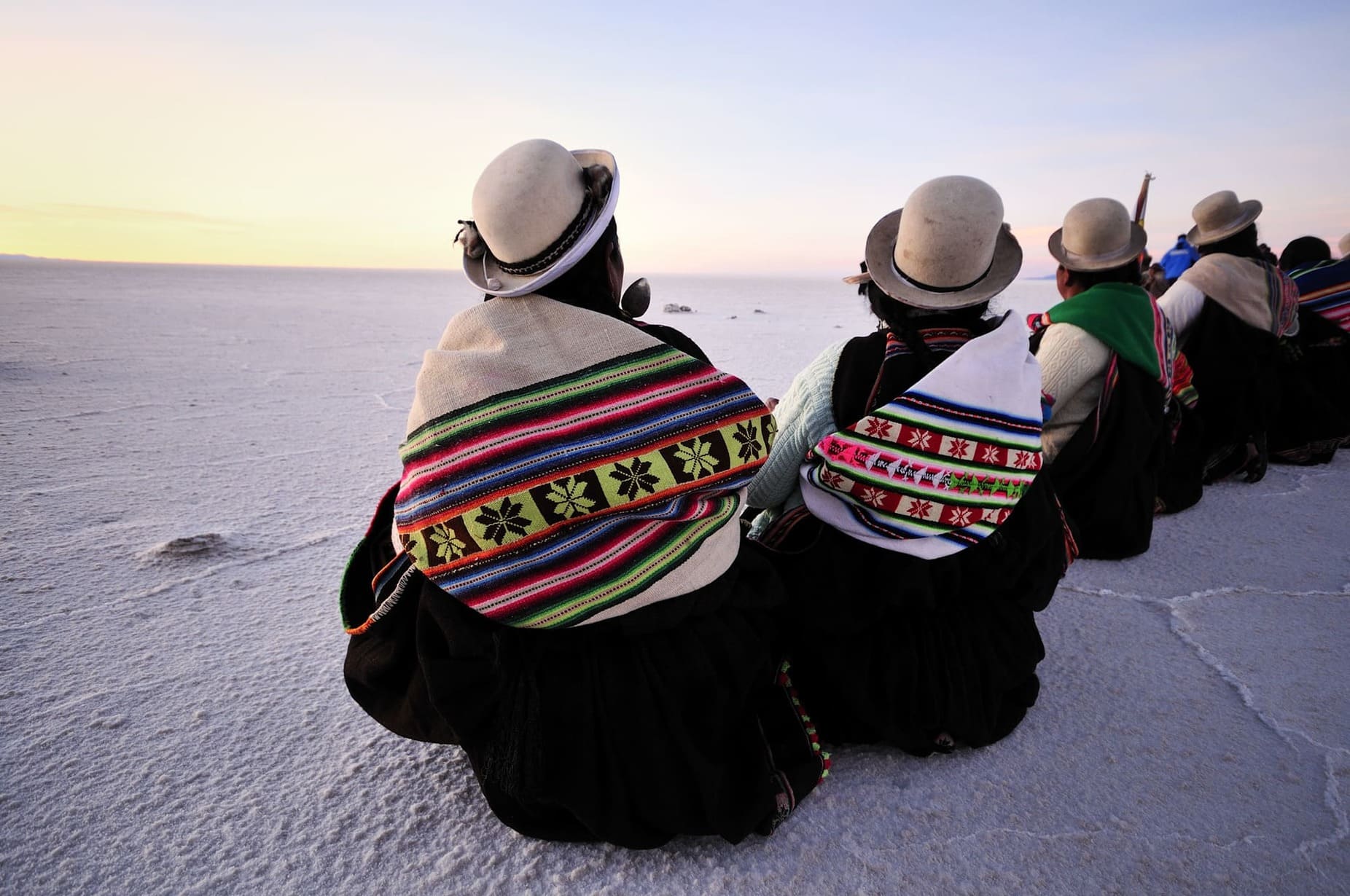 Cholitas au Salar d'Uyuni