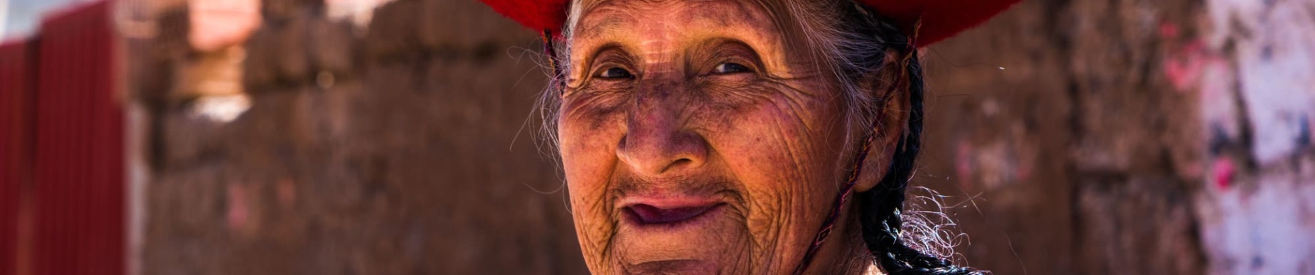 Bolivienne qui sourit