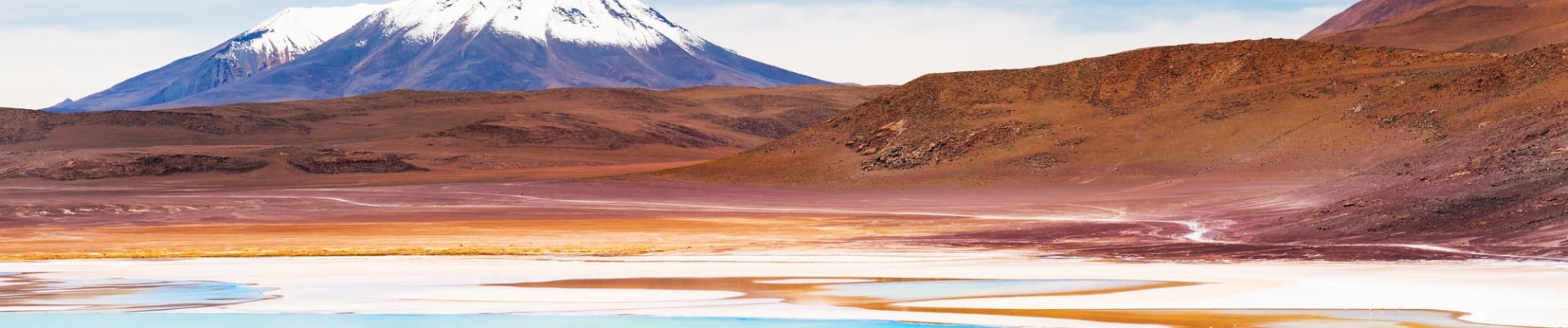 Volcan et lagune du Sud Lipez - Bolivie