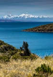 Paysages de L'Isla del Sol avec vue sur la Cordillère Royale