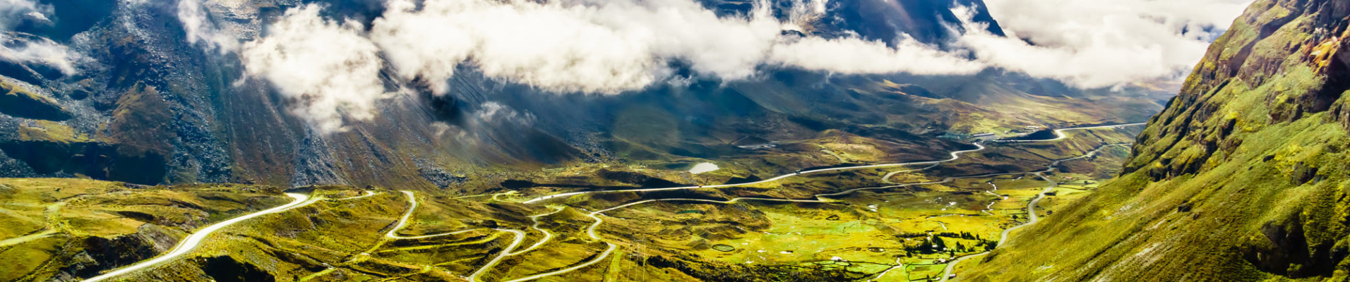 Vue de la route de la mort - Bolivie