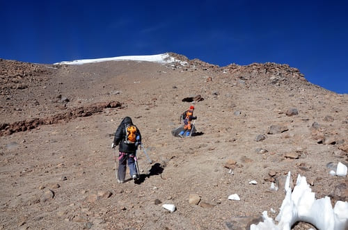 Ascension du volcan de l'Acotango