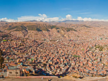 Vue de La Paz depuis El Alto